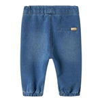 NAME.IT jeans morbido tinta unita con girovita regolabile Azzurro per Neonata 13224704 AZZURRO NAME.IT 
