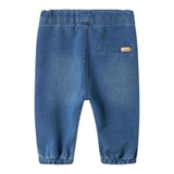 NAME.IT jeans morbido tinta unita con girovita regolabile Azzurro per Neonata 13224704 AZZURRO NAME.IT 