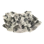 MISS GRANT gonna tinta unita cn balze e stampa fantasia Bianco per Bambina MG1132X BIANCO MISS GRANT 