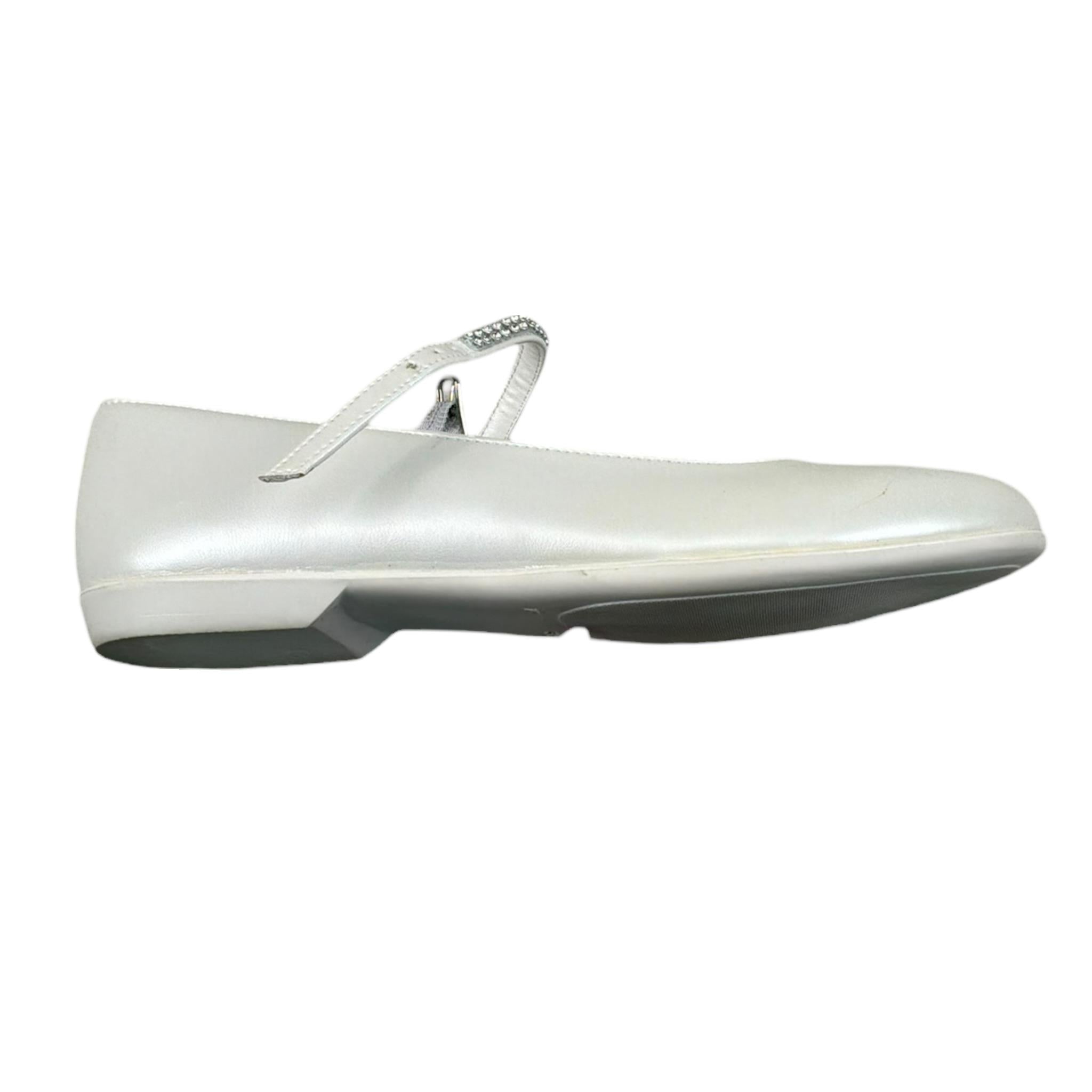 Valentino Minale Ballerina Tinta Unita con Brillantini per Bambina 23334 BIANCO VALENTINO MINALE 