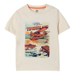 Timberland T-Shirt Girocollo Tinta Unita con Stampa per Bambino T60511 BEIGE TIMBERLAND 