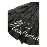 Miss Blumarine Einfarbiger Rock mit elastischer Taille Schwarz für Baby Mädchen