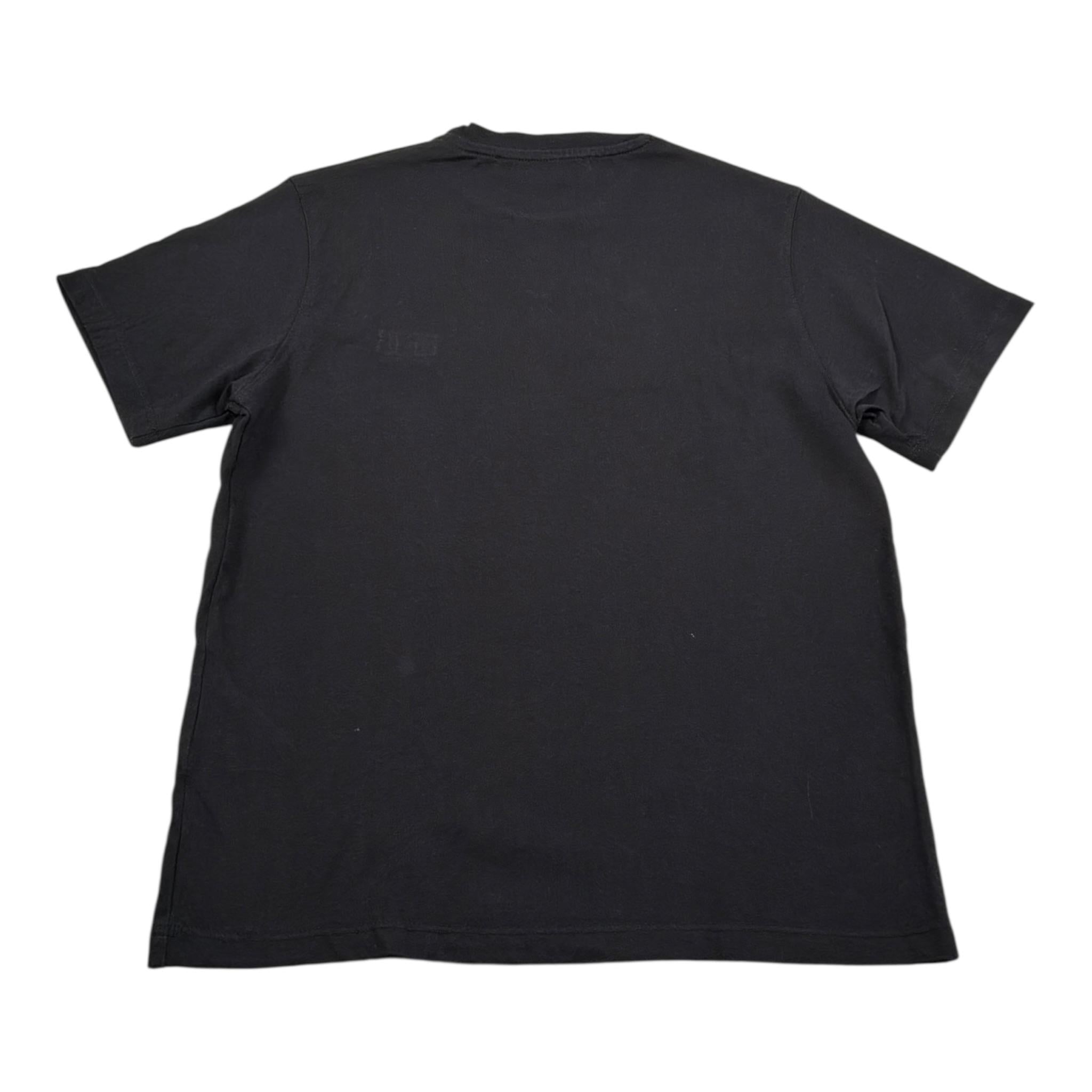 I'M Brian T-Shirt tinta unita con Stampa Nero per Bambino TS1924J NERO I'M BRIAN 