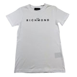JOHN RICHMOND t-shirt girocollo tinta unita con stampa logo Bianco per Bambino RBA25009TS BIANCO JOHN RICHMOND 