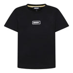 Dkny T-Shirt Girocollo Tinta Unita con Stampa per Bambino D62300 NERO DKNY 