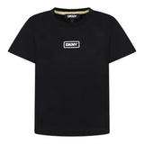 Dkny T-Shirt Girocollo Tinta Unita con Stampa per Bambino D62300 NERO DKNY 