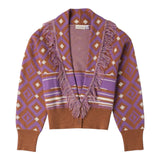 SARABANDA cardigan stampa fantasia Marrone per Bambina 0A779 MARRONE SARABANDA 