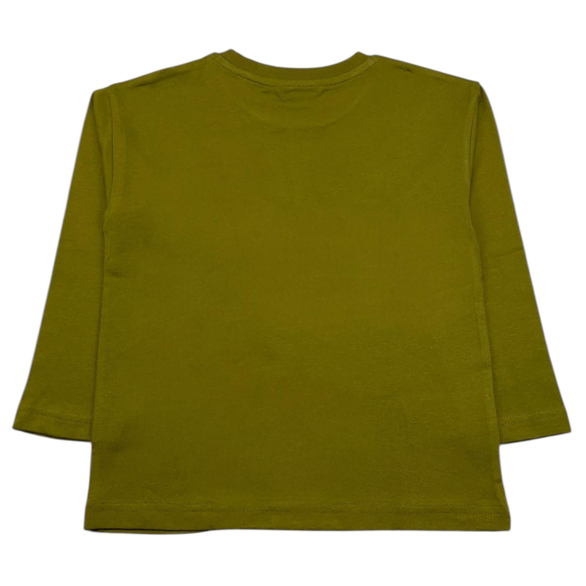 MAYORAL shirt girocollo tinta unita con stampa in contasto Verde per Bambino 4051J VERDE MAYORAL 
