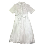 Aspesi Abito Mezza Manica Tinta Unita per Bambina S25012VMC0068 BIANCO ASPESI 