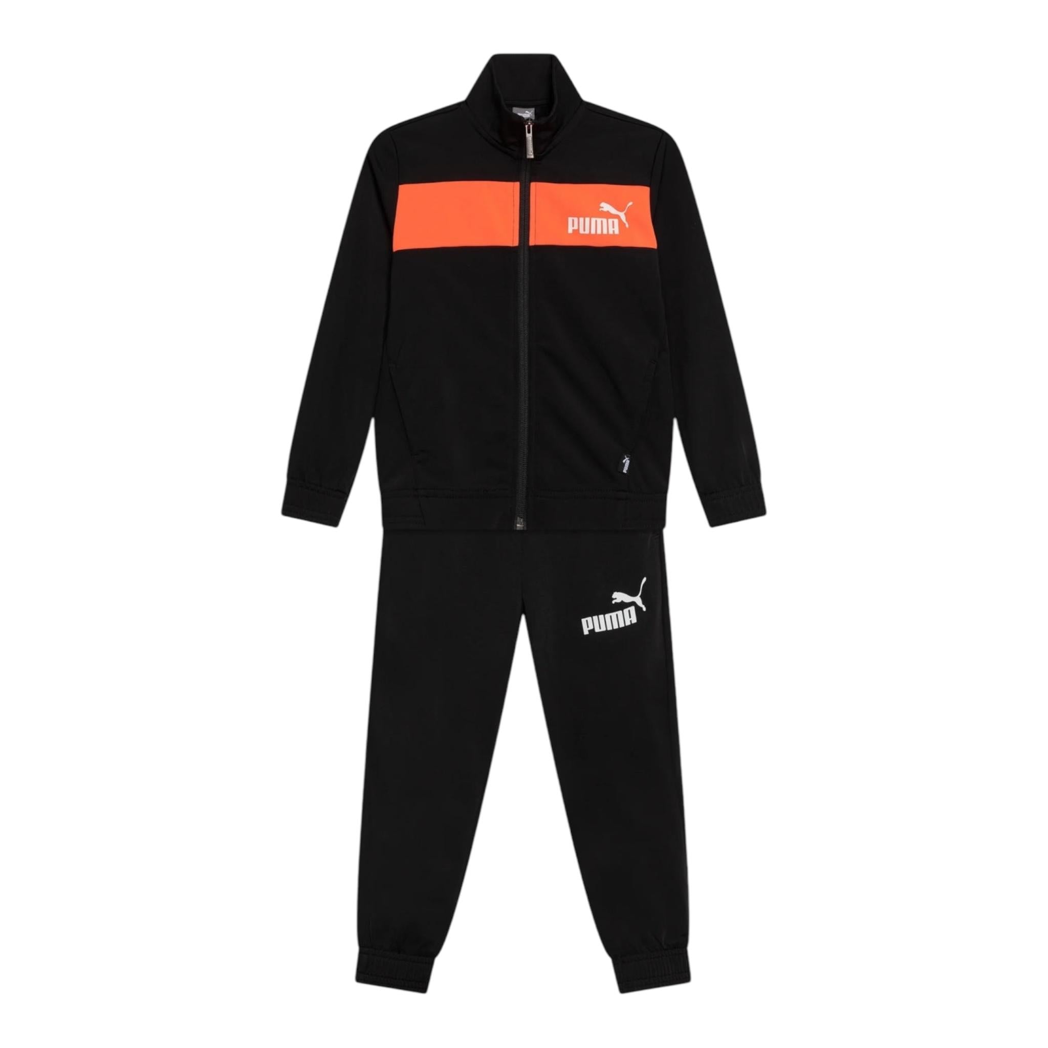 PUMA completo 2 pezzi felpa-pantalone tinta unita Nero per Bambino 679153 NERO PUMA 