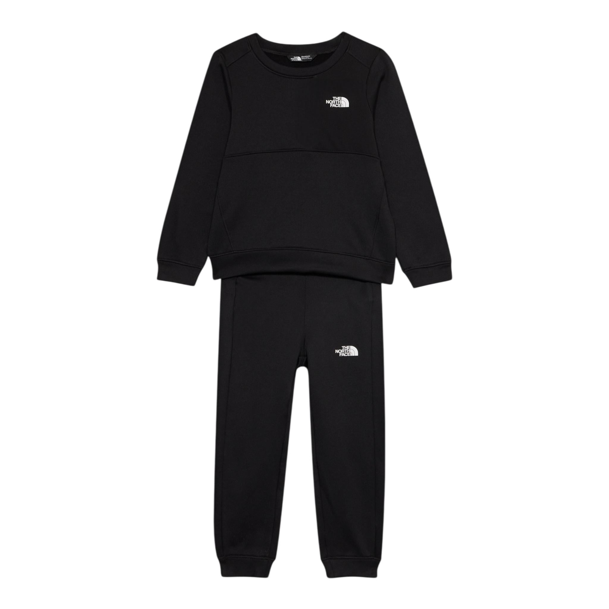 The North Face Completo 2 Pezzi Felpa-Pantalone Tinta Unita per Bambino NF0A84N3JK3 NERO THE NORTH FACE 