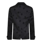 Daniele Alessandrini Schwarze Jacke mit Bienen-Print für Jungen