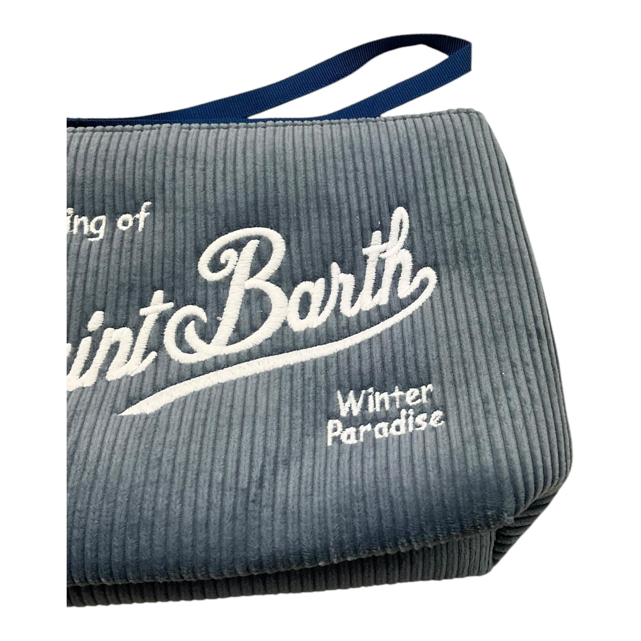 SAINT BARTH borsello tinta unita con logo Azzurro per Bambina ALINEE AZZURRO SAINT BARTH 
