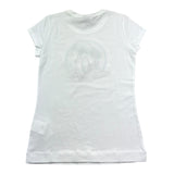 Monnalisa T-Shirt Girocollo Tinta Unita con Brillantini per Bambina 191603S4 BIANCO MONNALISA 