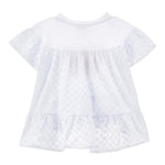 Monnalisa Maxi T-Shirt Girocolo Tinta Unita con Stampa per Neonata 19E625N BIANCO MONNALISA 