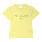 Trussardi T-Shirt Girocollo Tinta Unita con Stampa per Neonato TIP250111TS GIALLO TRUSSARDI 