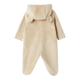 TEDDY E MINOU tutina manica lunga con cappuccio  Beige per Neonato I24TU029PE022X BEIGE TEDDY E MINOU 
