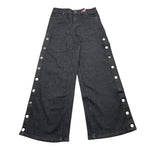 VICOLO jeans tinta unita modello palazzo Nero per Bambina 3141PDZ00012 NERO VICOLO 