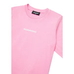 Dsquared2 T-Shirt Girocollo tinta unita con Stampa Rosa per Neonata DQ2853A ROSA DSQUARED2 