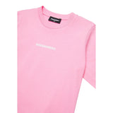 Dsquared2 T-Shirt Girocollo tinta unita con Stampa Rosa per Neonata DQ2853A ROSA DSQUARED2 