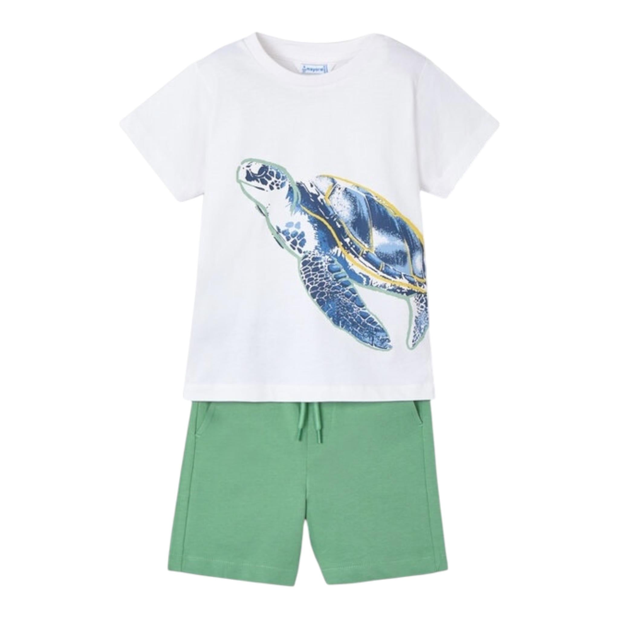 Mayoral Completo 2 Pezzi T-Shirt-Bermuda per Bambino 3609 BIANCO MAYORAL 