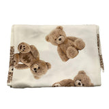 LE BEBE' coperta tinta unita con stampa orsi Bianco per Neonata LBG6190 BIANCO LE BEBE' 