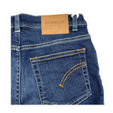 Dondup Blaue, einfarbige Denim-Bermudashorts für Jungen