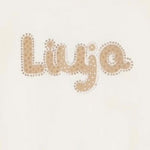 Liu Jo Shirt Tinta Unita Girocollo con Brillantini per Bambina KF4069 PANNA LIU JO 