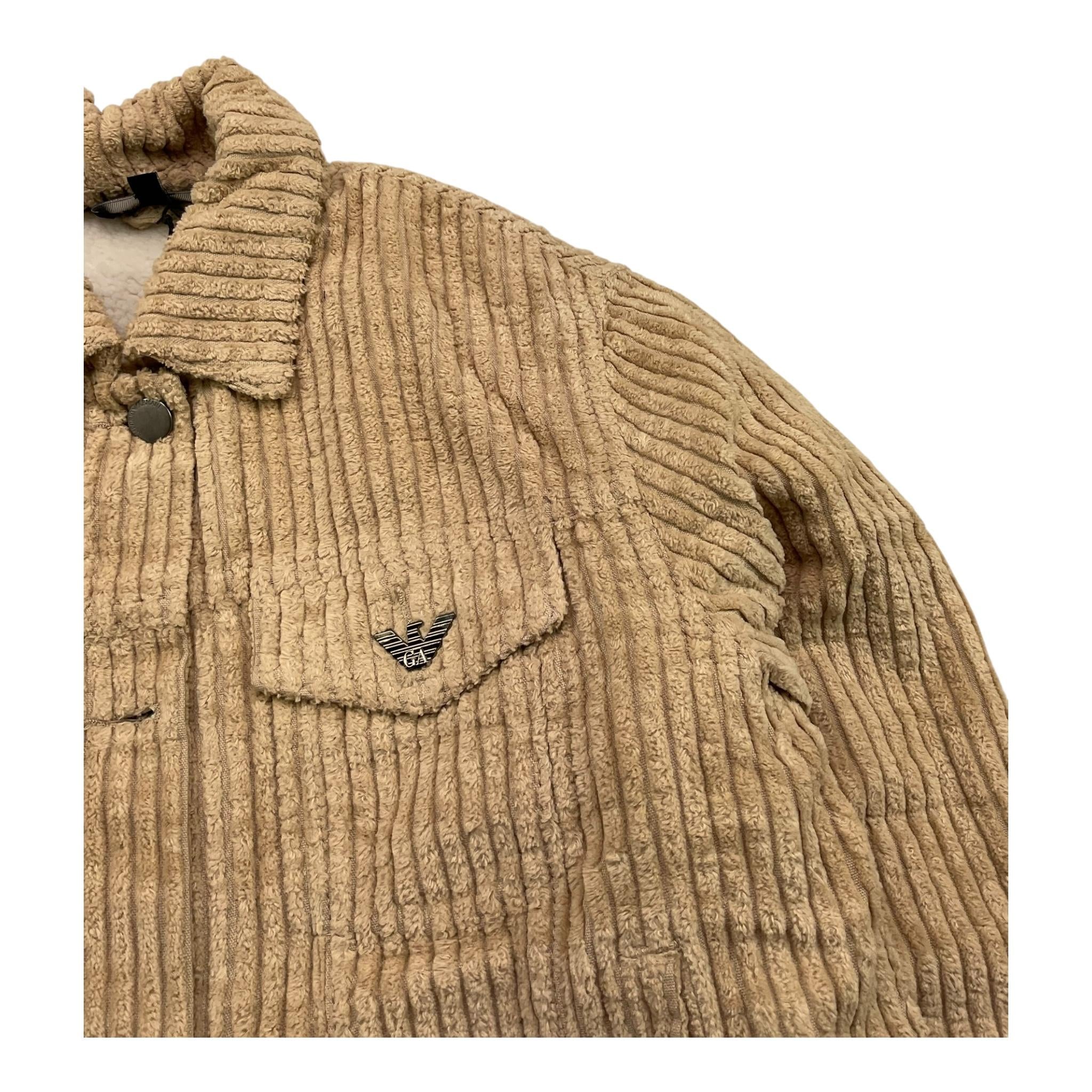 EMPORIO ARMANI camicia manica lunga con pelliccia interna Beige per Bambino CME BEIGE EMPORIO ARMANI 