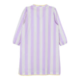 Il Gufo Abito Mezza Manica Stampa Fantasia A Righe per Bambina JUMEIRAX LILLA IL GUFO 