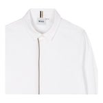 Boss Camicia Manica Lunga Tinta Unita con Logo per Bambino J52010 BIANCO BOSS 