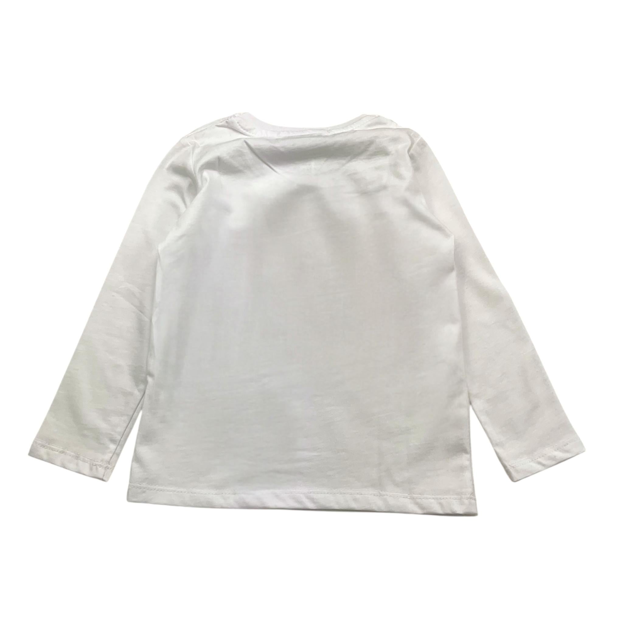 MOUSSE shirt girocollo tinta unita con stampa Bianco per Neonato HKTL370W BIANCO MOUSSE 