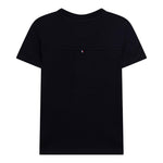 TOMMY HILFIGER t-shirt girocollo tinta unita con stampa logo Blu per Bambino KB0KB08662 BLU TOMMY HILFIGER 