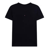 TOMMY HILFIGER t-shirt girocollo tinta unita con stampa logo Blu per Bambino KB0KB08662 BLU TOMMY HILFIGER 
