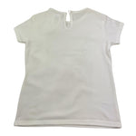 Magil T-Shirt Girocollo Tinta Unita con Stampa per Bambina BN26010 BIANCO MAGIL 