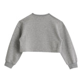 Iceberg Felpa Girocollo Tinta Unita con Logo per Bambina MFICE5154J GRIGIO ICEBERG 