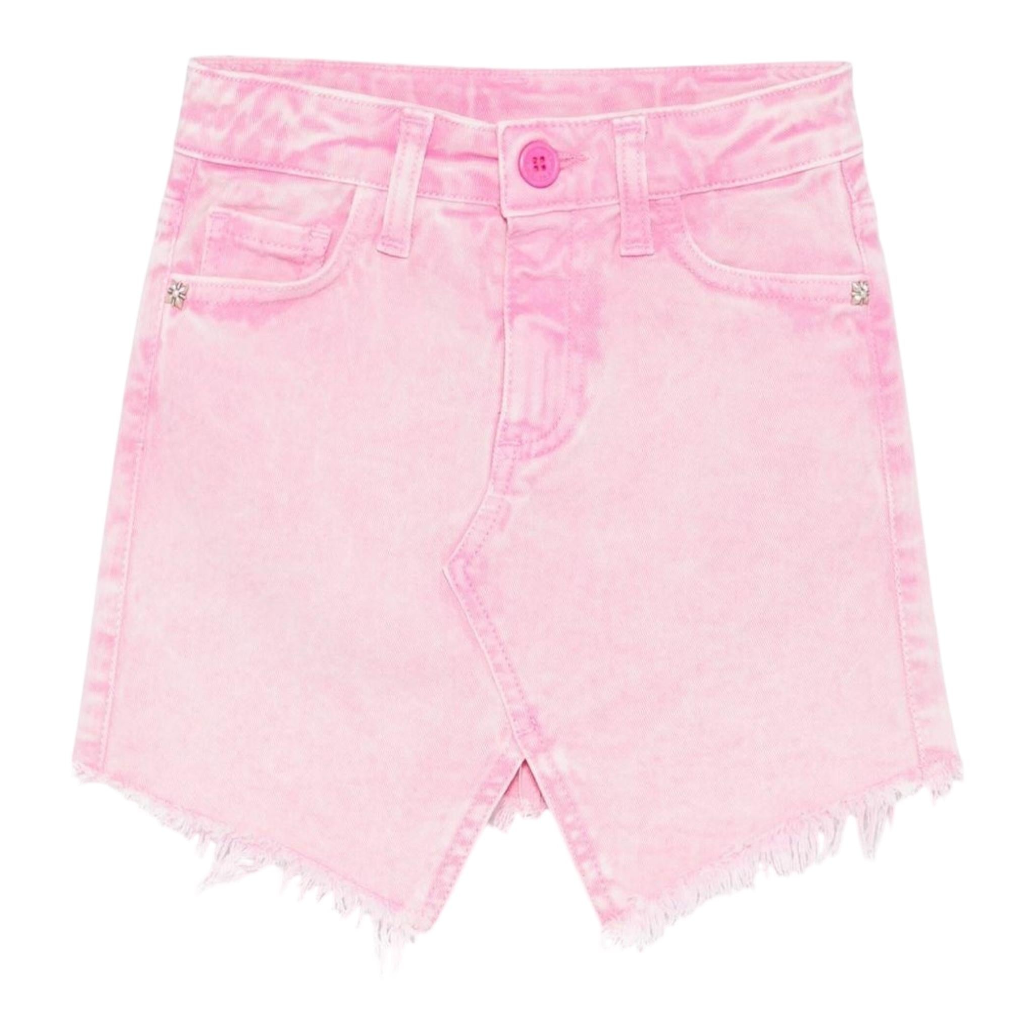 John Richmond Gonna In Denim Tinta Unita per Bambina RGP25161GO ROSA JOHN RICHMOND 