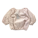 Bamboom+Babies Einfarbiges Top mit durchbrochener Stickerei Rosa für Baby Mädchen