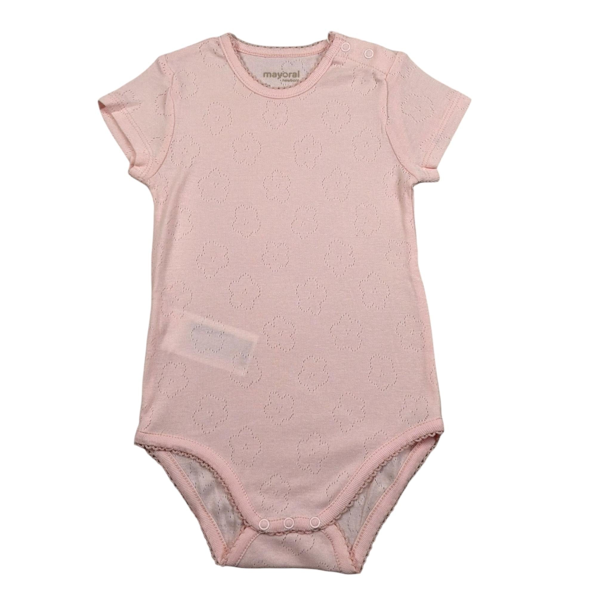 Mayoral Body Tinta Unita Mezza Manica per Neonata 191 ROSA MAYORAL 