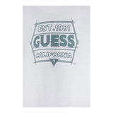 Guess T-Shirt Girocollo Tinta Unita con Stampa per Neonato N5RI25K8HM4N BIANCO GUESS 