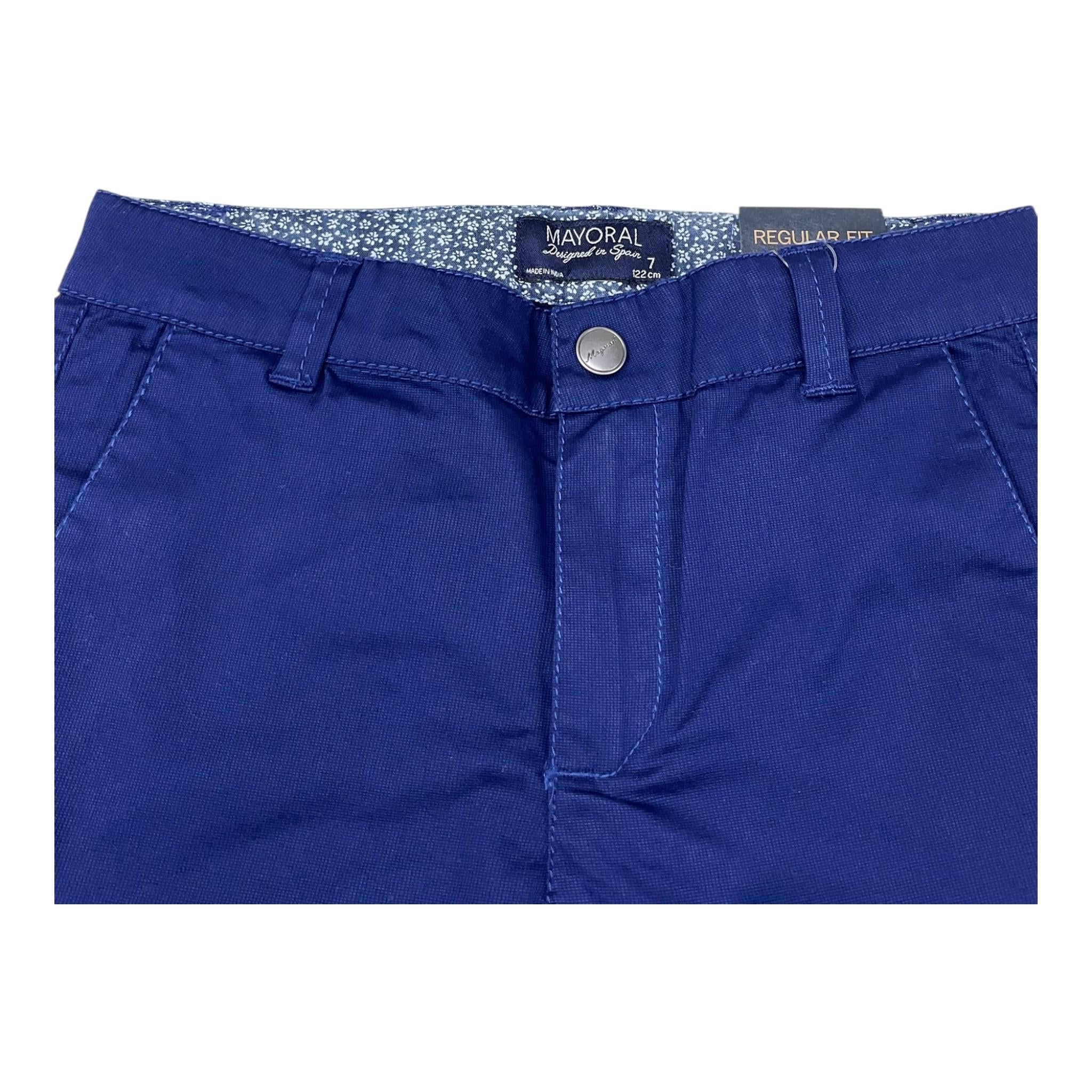 Mayoral Pantalone Tinta Unita con Girovita Regolabile per Bambino 3503 BLU MAYORAL 