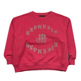 JOHN RICHMOND felpa chiusa girocollo tinta unita con brillantini Rosa per Bambina RGA25062FE ROSA JOHN RICHMOND 