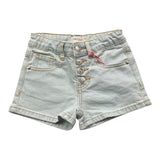 Vicolo Short Einfarbig mit verstellbarer Taille Blau für Mädchen