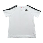 Kappa T-Shirt Girocollo tinta unita con Logo Bianco per Bambino 174934 BIANCO KAPPA 