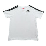 Kappa T-Shirt Girocollo tinta unita con Logo Bianco per Bambino 174934 BIANCO KAPPA 