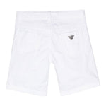 Emporio Armani Bermuda Tinta Unita con 5 Tasche per Bambino 8N4S01X BIANCO EMPORIO ARMANI 