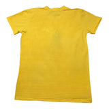 Brian Rush – Einfarbiges T-Shirt mit Rundhalsausschnitt und gelbem Aufdruck für Jungen