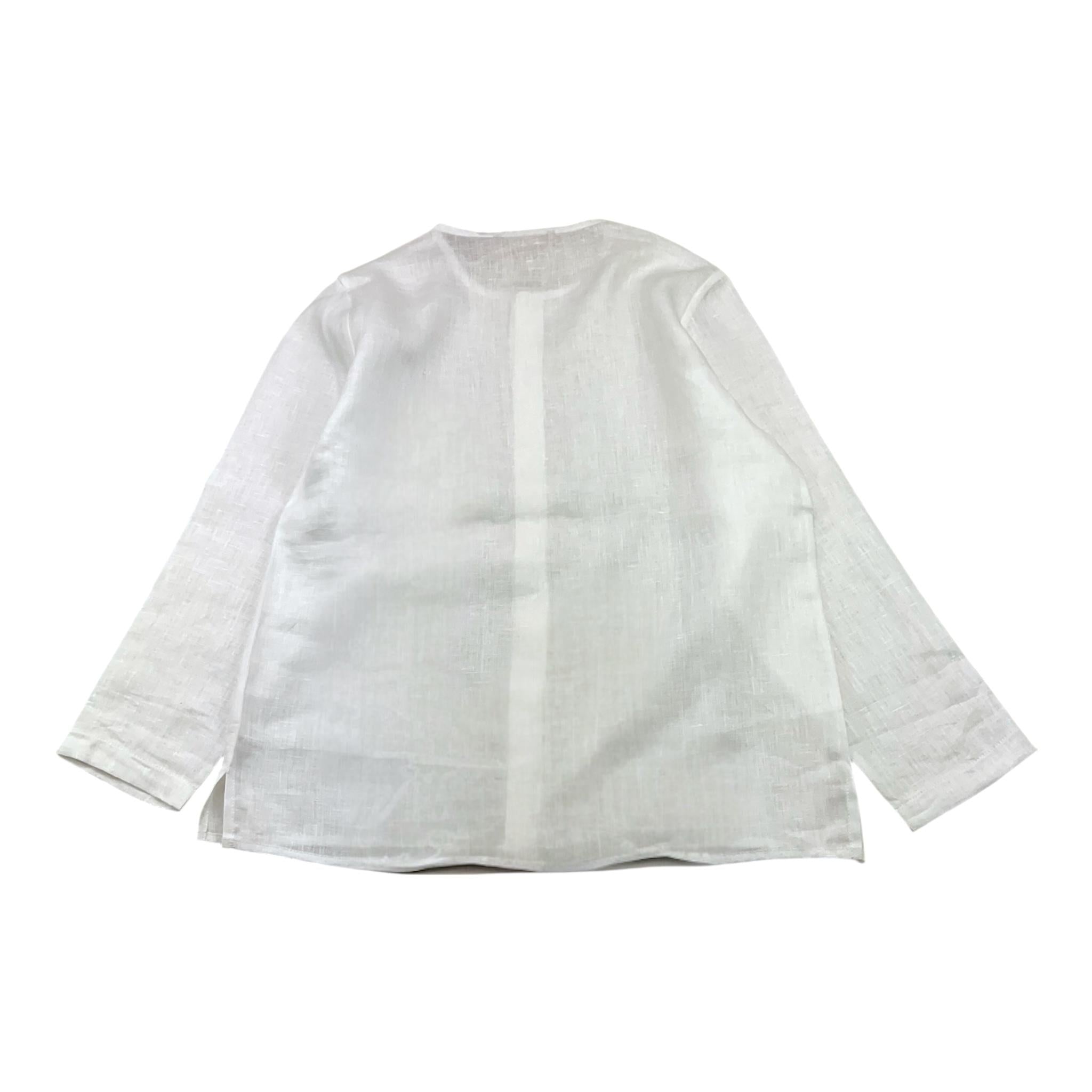 La Stupenderia Camicia Tinta Unita con Manica Lunga per Bambino TCCM75 BIANCO LA STUPENDERIA 