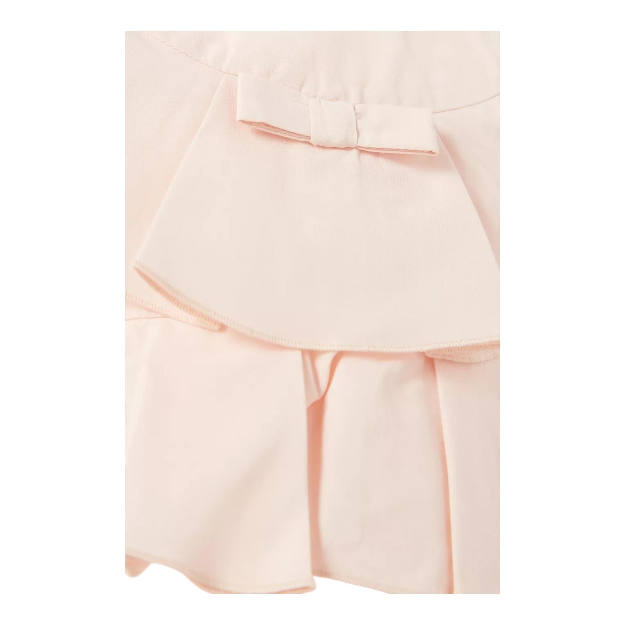 Elisabetta Franchi Abito Tinta Unita con Rouches per Neonata EGAB198 ROSA ELISABETTA FRANCHI 