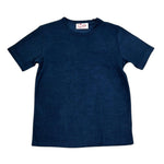 Saint Barth T-Shirt Girocollo Tinta Unita con Stampa per Bambino 00145L BLU SAINT BARTH 